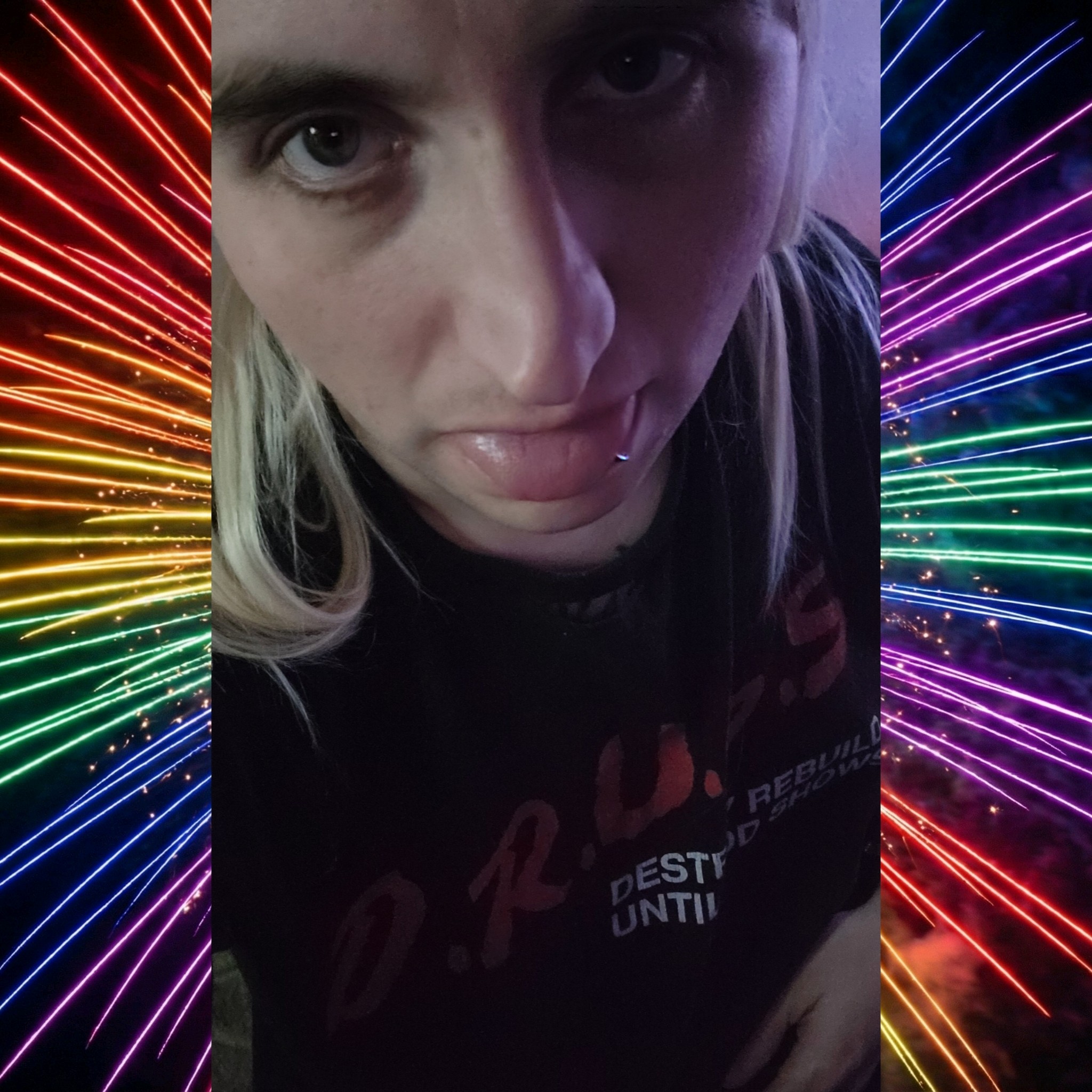 I'm high. And my tongue is always out, huh?